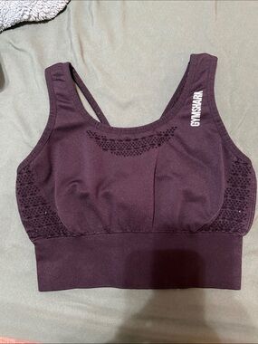 Gymshark Seamless Black Supportive Sports Bra
